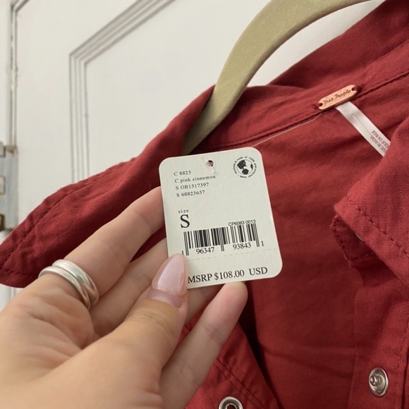 NWT Free People Thea Mini Dress - Picture 5 of 6